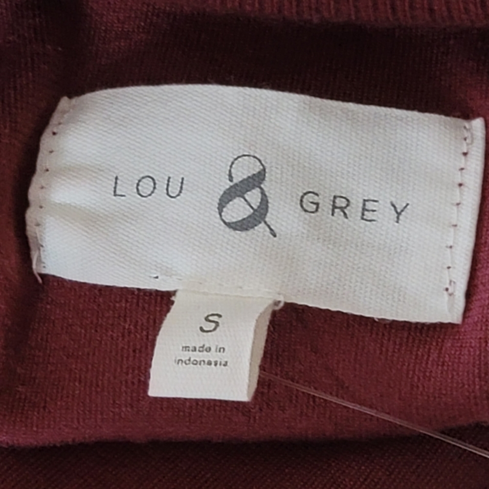 LOFT Lou & Grey Velour Sweatshirt. Size S - Picture 5 of 6